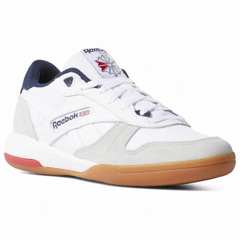 Reebok Unphased Pro Tenisky Panske - Biele/Siva/Námornícka Modrá/Červené YX7081UN